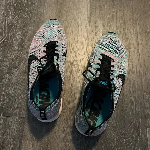 Men’s Nike Multi-Color Flyknit Racers - Picture 2 of 5